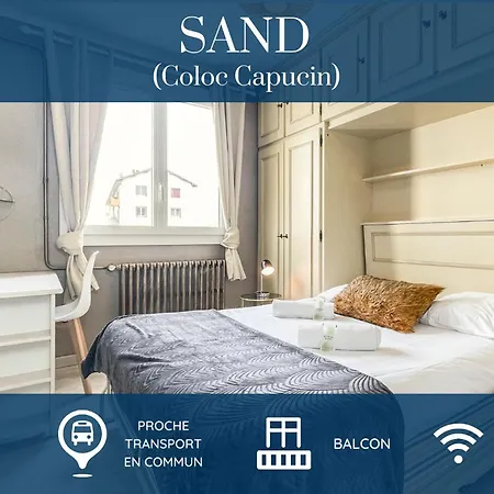 Coloc Capucin - Belle Colocation Avec 3 Independantes / Balcon Prive / Parking Collectif / Wifi Gratuit 2*